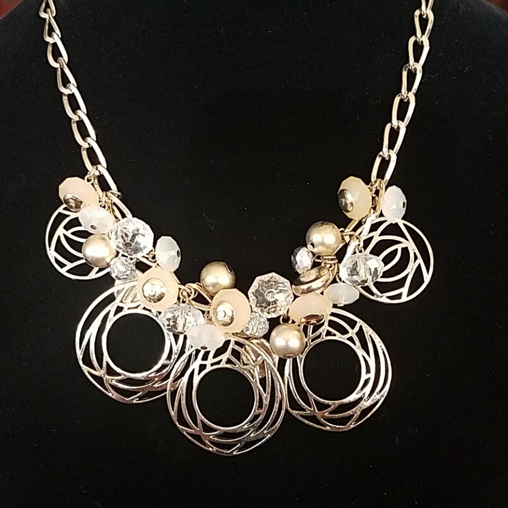 Silver Chunky Statement Necklace Avenue